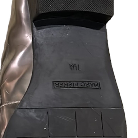 Marc Fisher Envy2 Metallic Silver Pewter Faux Leather Tassel Loafers - 7.5 - Picture 14 of 16